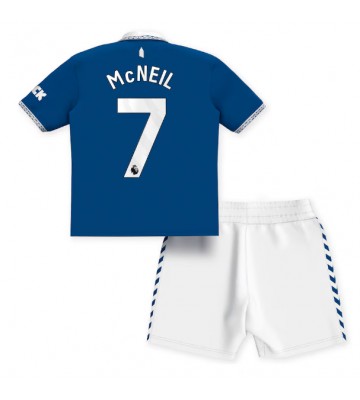 Everton Dwight McNeil #7 Hemmaställ Barn 2023-24 Kortärmad (+ Korta byxor)